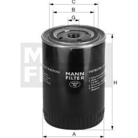 Olejový filtr MANN WP928/80 - 1 ks